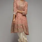 Bhumika Vaid Blush Pink Embroidered Tunic Set for Women at Lovel