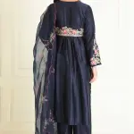 Buy Aastha Jain Chanderi Embroidered Anarkali Set For Women Available online at ScrollnShops Blue / 3XL