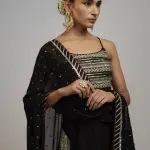 Bhumika Vaid Golconda Aarva Black Strappy Sharara