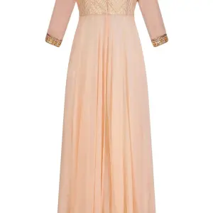 Aastha Jain Pink Emboidered Maxi Dress for Women at Lovel