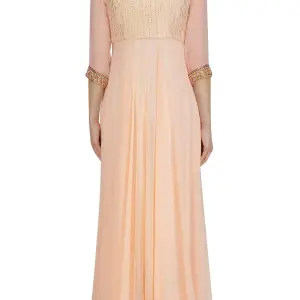 Aastha Jain Pink Emboidered Maxi Dress for Women at Lovel