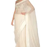 Buy Aastha Jain Embroidered Saree Set For Women Available online at Scrollnshops S / White