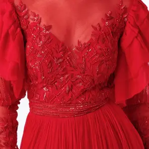 Eesha Mahajan Red Embroidered Gown for Women at Lovel