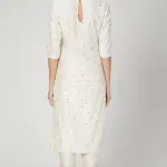 Aastha Jain White Embroidered Kurta Set for Women at Lovel