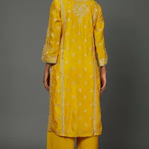 Bhumika Vaid Lime Embroidered Kurta Set for Women at Lovel