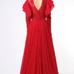 Eesha Mahajan Red Embroidered Gown for Women at Lovel