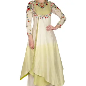 Buy Aastha Jain Ombre Kurta Set For Women Available online at Scrollnshops S / White