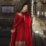 Outstanding Red Color Sequence Work Anarkali Gown XXL