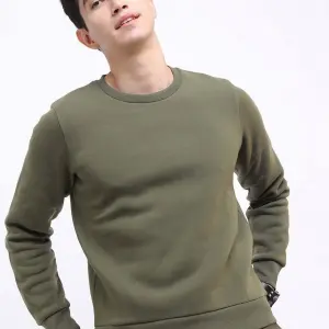 HIGHLANDER Men Olive Green Sweatshirt (S) by SANKAN