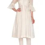 Buy Aastha Jain Embroidered Tunic Set For Women Available online at Scrollnshops S / White