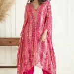 Buy Aastha Jain Sequins Embroidered Kaftan Set For Women Available online at ScrollnShops Pink / 3XL