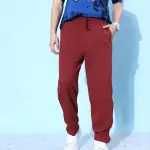 Kook N Keech Men Magical Maroon Mid-Rise Pure Cotton Work To Lounge Track Pants (M) by SANKAN