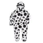 Appu Kids Front Open Full Sleeves Sleepsuit Hooded with Foot Easy Dressing and Diapering Romper Set of 2