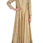 Aastha Jain Gold Hand Embroidered Anarkali Suit Set for Women at Lovel