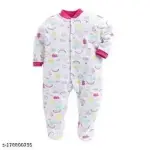 TiniBerry Rompers Sleepsuits for Baby Boys & Girls(Printed, Striped, Solid) Set of 3 onesies