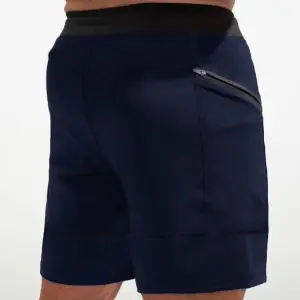 Jump Cuts Solid Men Dark Blue Basic Shorts