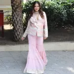 Bhumika Vaid Afreen Jacket With Sharara - Rose