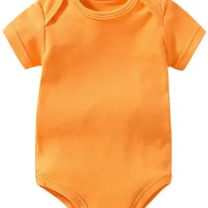 Madara Romper For Baby Boys & Baby Girls Casual Solid Cotton Blend