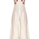 Buy Aastha Jain Embroidered Jumpsuit For Women Available online at Scrollnshops S / White