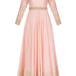 Aastha Jain Pink Sequins And Beads Embroidered Anarkali Set for Women at Lovel