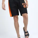 HIGHLANDER Men Black Shorts (32) by SANKAN