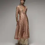 Bhumika Vaid Blush Pink Tilla Jacket Tunic with Tilla FO Pallazo