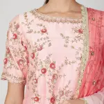 Buy Aastha Jain Embroidered Sharara Set For Women Available online at Scrollnshops S / Pink